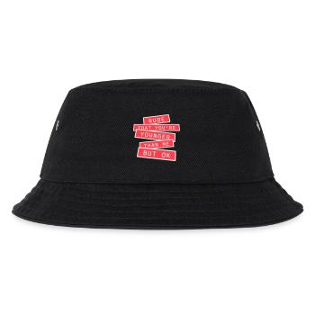 Rude that you're younger than me but ok Birthday - Kids’ Bucket Hat - black - Front