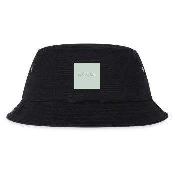 real is rare – minimalist quote poster - Kids’ Bucket Hat - black - Front