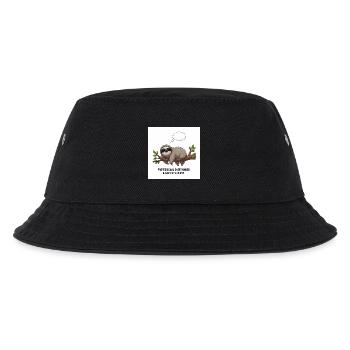 Sloth thinker on Tak - Kids’ Bucket Hat - black - Front