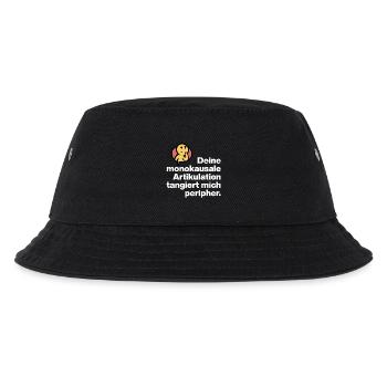 YOUR MONOCAUSAL ARTICULATION, STUPID SARCASM - Kids’ Bucket Hat - black - Front