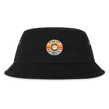 Pünktlichkeits-Wecker Retro - Kinder Bucket Hat - Schwarz - Vorne