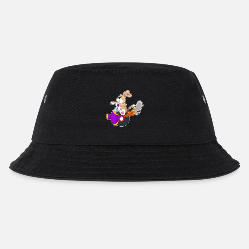 Hund Motorrad - Kinder Bucket Hat - Schwarz