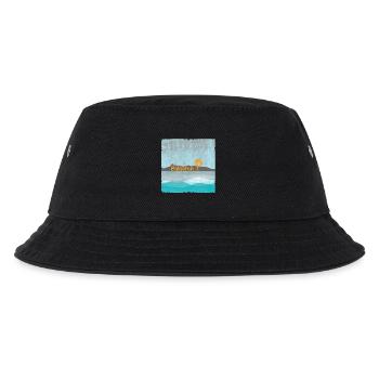 Balearen Küste Windmühle Sonnenflug - Kinder Bucket Hat - Schwarz - Vorne