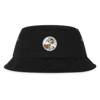 Tiger und Drache Asiatisch - Kinder Bucket Hat - Schwarz - Vorne