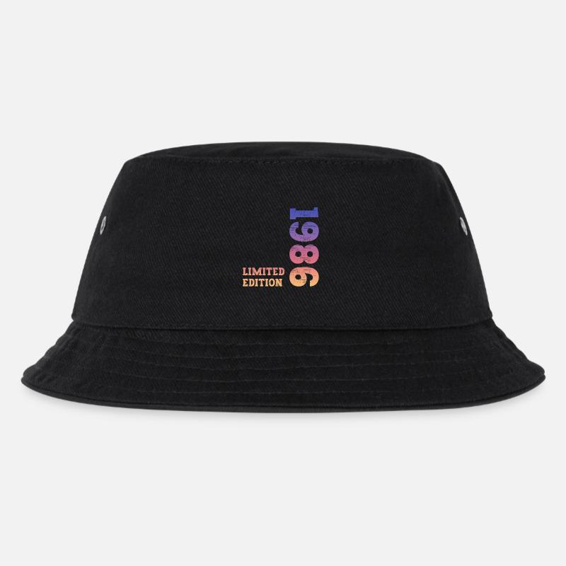1986 Limited Edition Geburtstag - Kinder Bucket Hat - Schwarz