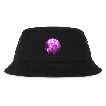 Crocuses Crocus Purple Flowers Crocus Bud - Kids’ Bucket Hat - black - Front