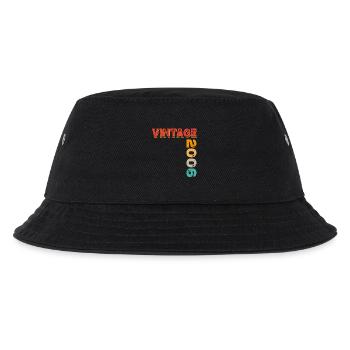 Vintage 2006 - Kinder Bucket Hat - Schwarz - Vorne