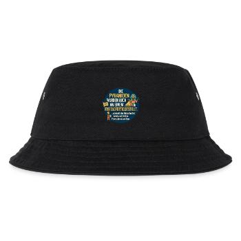 Pyramiden Freitag Feierabend Spruch - Kinder Bucket Hat - Schwarz - Vorne