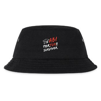 Abi Torture Survivor - Es war eine Folter - Kinder Bucket Hat - Schwarz - Vorne