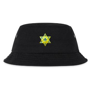Merkaba Star & Feur de lis - Kinder Bucket Hat - Schwarz - Vorne