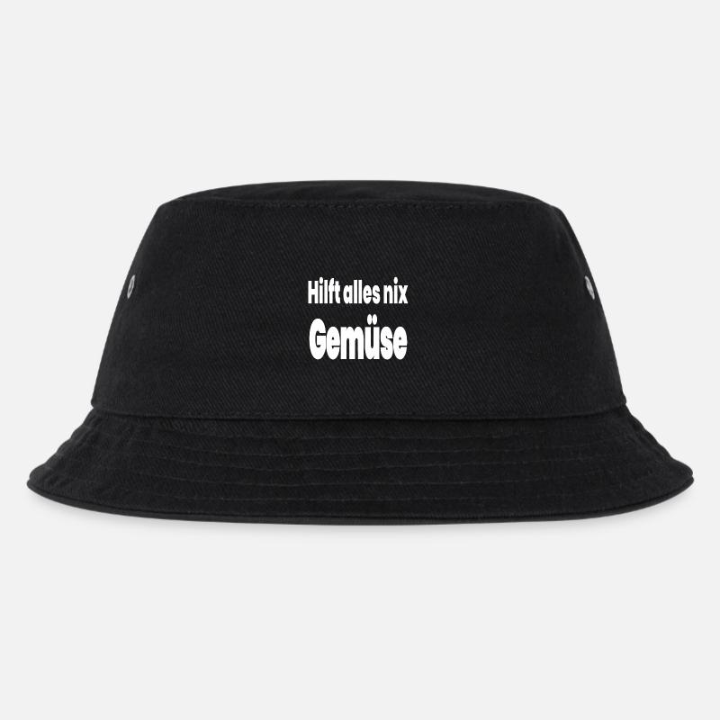 Gemüse - Kinder Bucket Hat - Schwarz