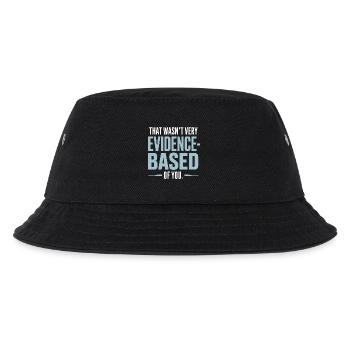 That Wasn't Evidence-Based Medizin Labor Nerd Arzt - Kinder Bucket Hat - Schwarz - Vorne