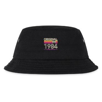Originalausgabe von 1984 Vintage - Kinder Bucket Hat - Schwarz - Vorne