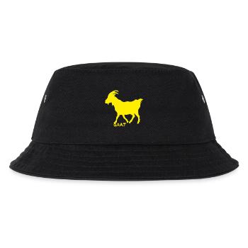 Ziege GOAT gelb - Kinder Bucket Hat - Schwarz - Vorne
