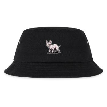 Sphynx Katze Haarloses Spazieren-Porträtdesign - Kinder Bucket Hat - Schwarz - Vorne