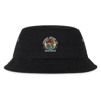Limitierte Ausgabe April 1975 – Vintage-Design 1975 - Kinder Bucket Hat - Schwarz - Vorne