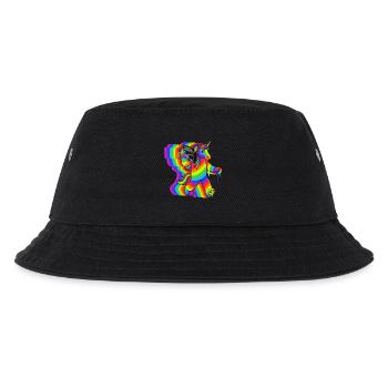 Sound Unicorn Ghetto Blaster - Kinder Bucket Hat - Schwarz - Vorne