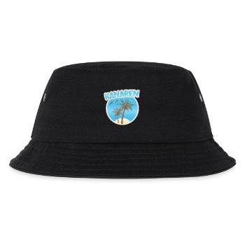 Canary Islands Palm Beach Logo - Kids’ Bucket Hat - black - Front