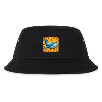 whale - Kids’ Bucket Hat - black - Front