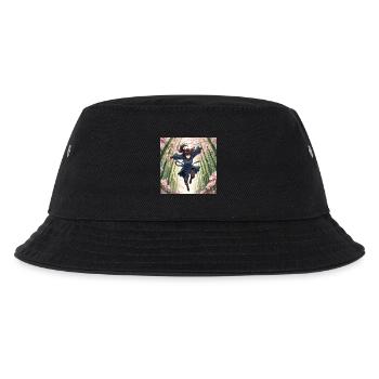 Bamboo heroine in the cherry blossom path - Kids’ Bucket Hat - black - Front