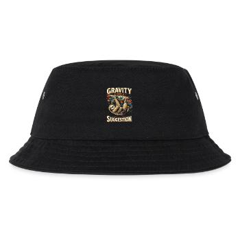 Faultier Bouldern: Gravity Is Just A Suggestion - Kinder Bucket Hat - Schwarz - Vorne