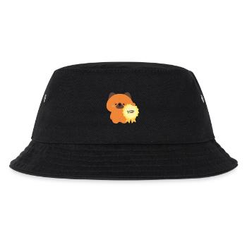 Zertifizierter Tollpatschiger Welpe - Kinder Bucket Hat - Schwarz - Vorne