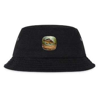 Mirror Carp Underwater Fishing Design - Kids’ Bucket Hat - black - Front