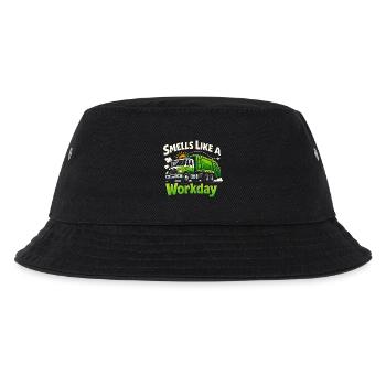 Riecht nach Arbeitstag | Müllabfuhr Humor - Kinder Bucket Hat - Schwarz - Vorne
