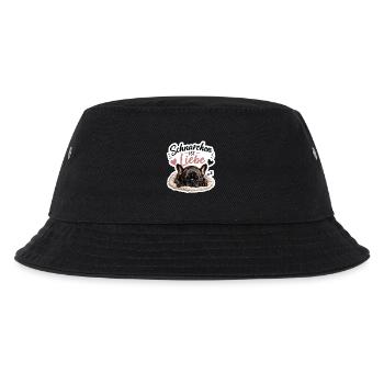 Französische Bulldogge Schnarchen ist Liebe Bully - Kinder Bucket Hat - Schwarz - Vorne