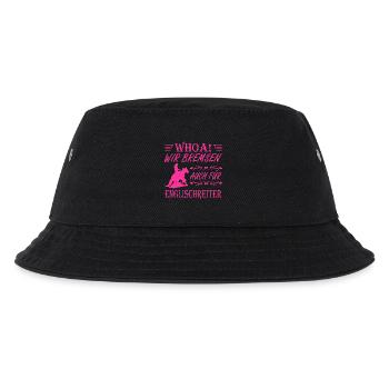 WHOA Wir bremsen für Englischreiter Sliding Stop - Kinder Bucket Hat - Schwarz - Vorne