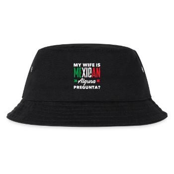 Mexiko Stolz & Heimat Mexikaner Mexico Flagge - Kinder Bucket Hat - Schwarz - Vorne