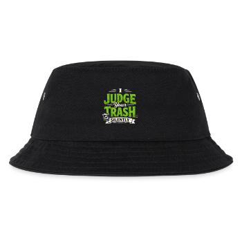 I rate garbage silently | Recycling center - Kids’ Bucket Hat - black - Front
