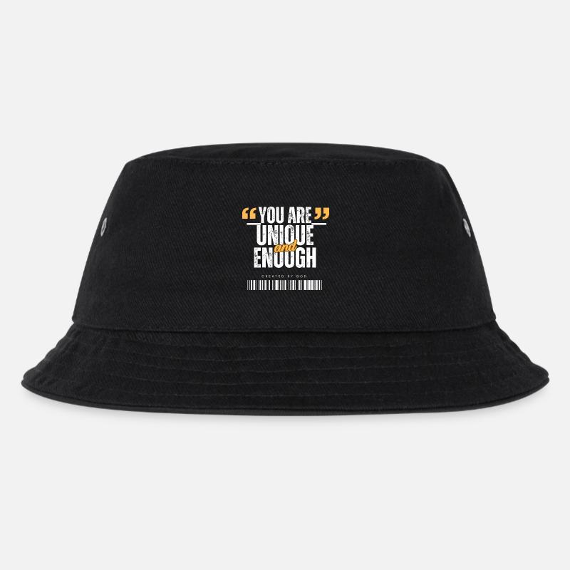You_are_Unique - Kinder Bucket Hat - Schwarz