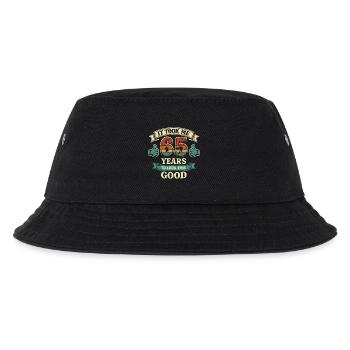 65 Jahre – Es hat 65 Jahre gedauert, bis ich so schön war - Kinder Bucket Hat - Schwarz - Vorne