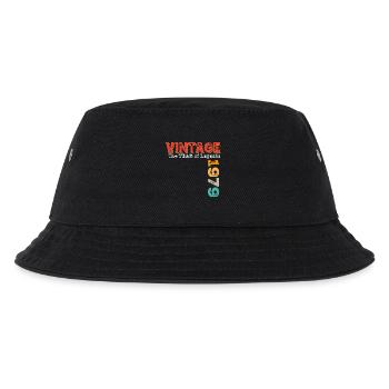 Vintage 1979 - Kinder Bucket Hat - Schwarz - Vorne