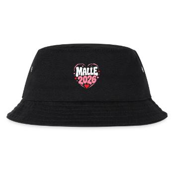 Malie 2026 Herz Design - Kinder Bucket Hat - Schwarz - Vorne