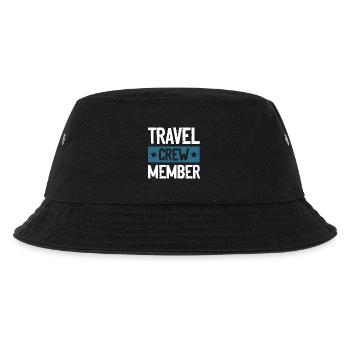 Travel Crew - Kinder Bucket Hat - Schwarz - Vorne