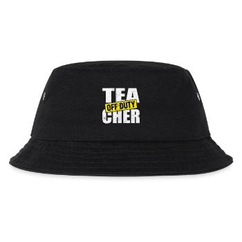 Lehrer Auszeit Off Duty - Kinder Bucket Hat - Schwarz - Vorne