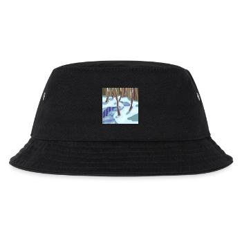Winter Forest in Cold Shades - Kids’ Bucket Hat - black - Front