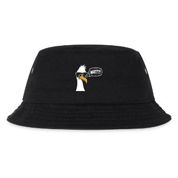 Sonnenbrillen Möwe mit Watt?! - Kinder Bucket Hat - Schwarz - Vorne
