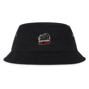 Welsköder-Dieb-Karpfenfisch-Design - Kinder Bucket Hat - Schwarz - Vorne