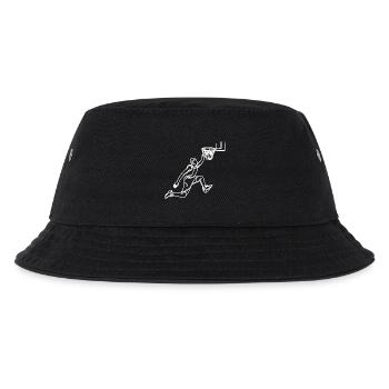 Basketballtrainer Zeichnung - Kinder Bucket Hat - Schwarz - Vorne