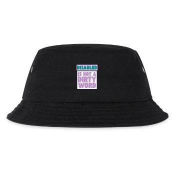 Disabled Is Not a Dirty Word - Kids’ Bucket Hat - black - Front