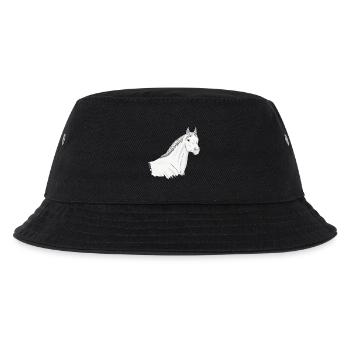 The Head of a Light Grey Abbayan Horse - Kids’ Bucket Hat - black - Front