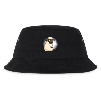 Schaf Schafe Schäfer Schafhalter Schafbock - Kinder Bucket Hat - Schwarz - Vorne
