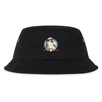 Schaf Schafe Schäfer Schafhalter Schafbock - Kinder Bucket Hat - Schwarz - Vorne