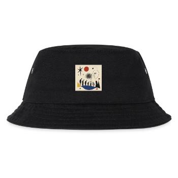 Fragile Republik  - Kinder Bucket Hat - Schwarz - Vorne