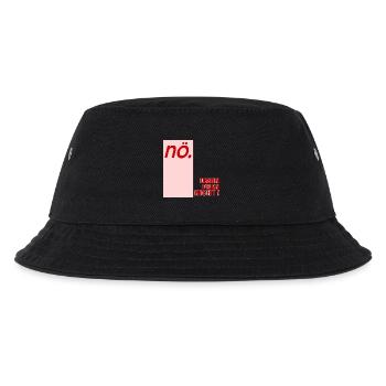 Ablehung Schnippisch Nein - Kinder Bucket Hat - Schwarz - Vorne