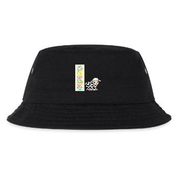 Kindergartenkind Fußball Schafe - Kinder Bucket Hat - Schwarz - Vorne