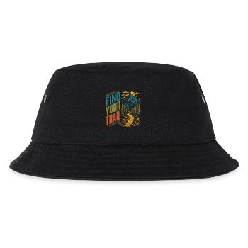 Berge – Finde deine Spur - Kinder Bucket Hat - Schwarz - Vorne